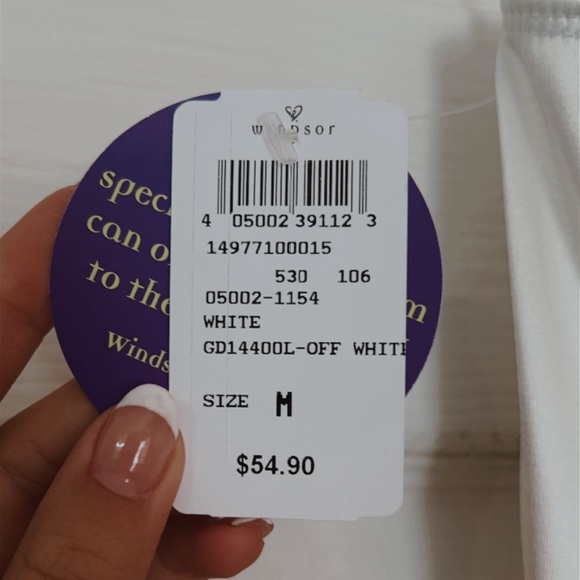 Satin white prom dress - Picture 5 of 6